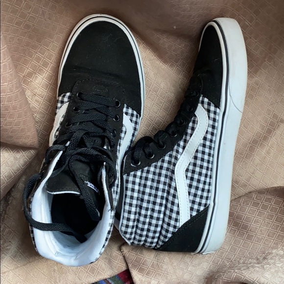Vans Shoes - Gingham plaid, black&white Vans